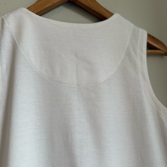 Christopher & Banks White Tank Top with Floral Embroidery - Picture 10 of 11
